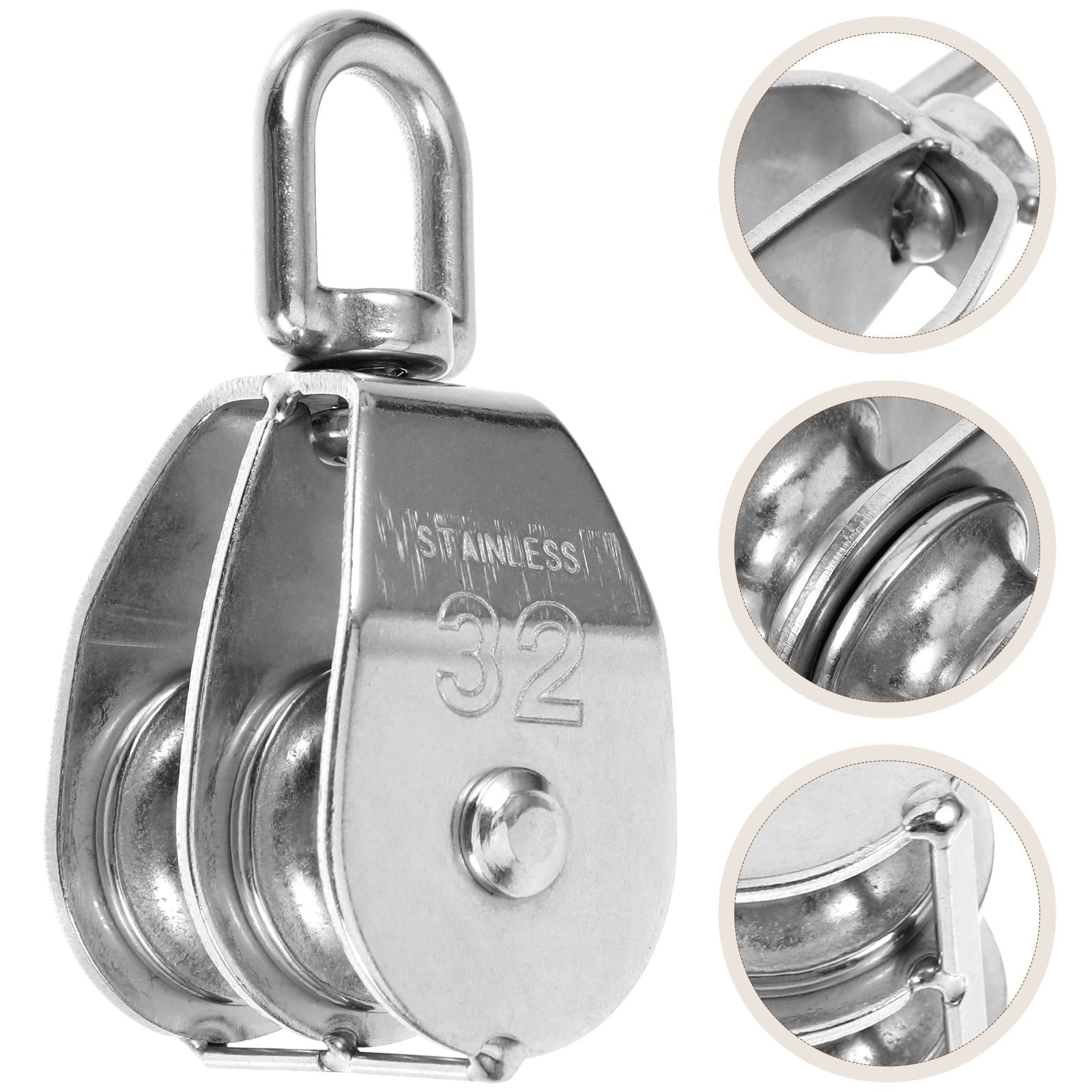 SWETRACE Cable Weight Pulley System Silver for Transportation Equipment 1Pcs 3.5In V1189-LWWAL-20260327-03461