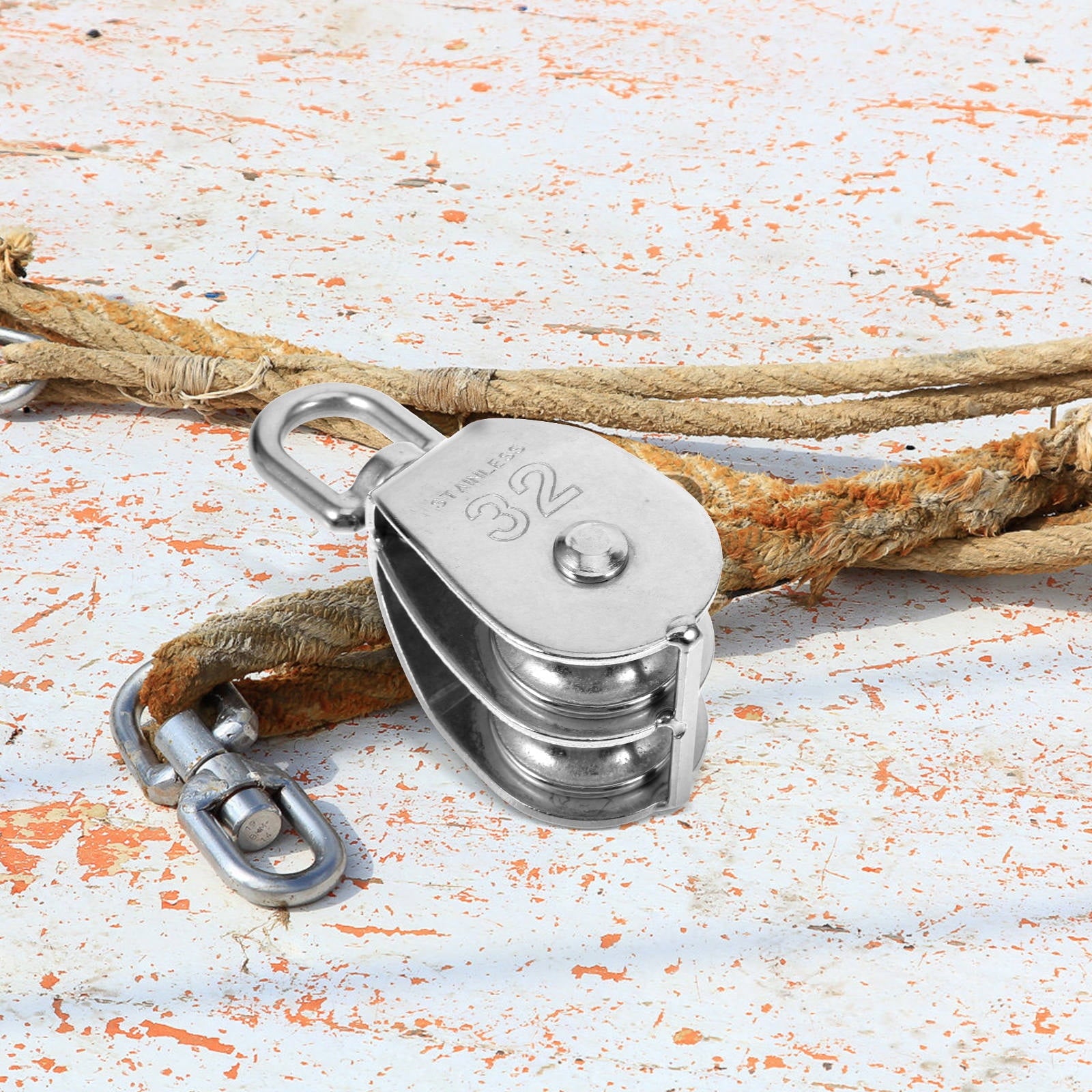 SWETRACE Cable Weight Pulley System Silver for Transportation Equipment 1Pcs 3.5In V1189-LWWAL-20260327-03461