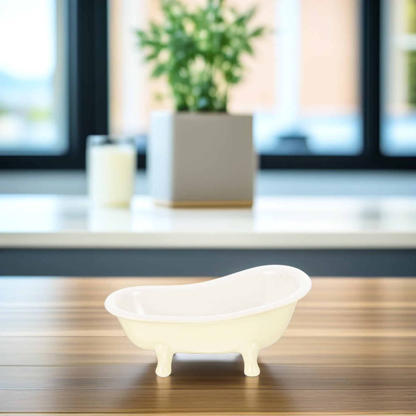 Worgeous Ceramic Flowerpot Bathtub Succulent Planter Cactus Planting Pots Indoor V1189-LWWAL-20260327-03462
