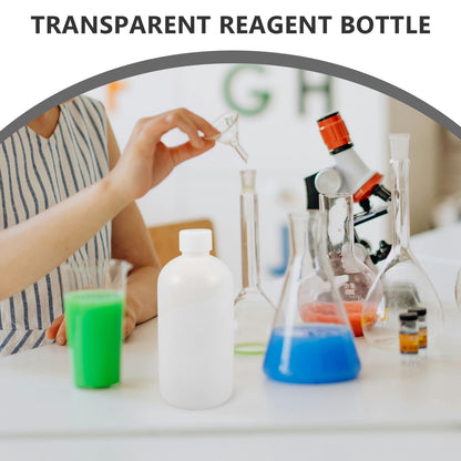Masteelf 2Pcs Chemical Container Bottle Transparent HDPE Polyethylene Plastic 500ml 17.0X7.7X7.7in V1189-LWWAL-20260327-03464