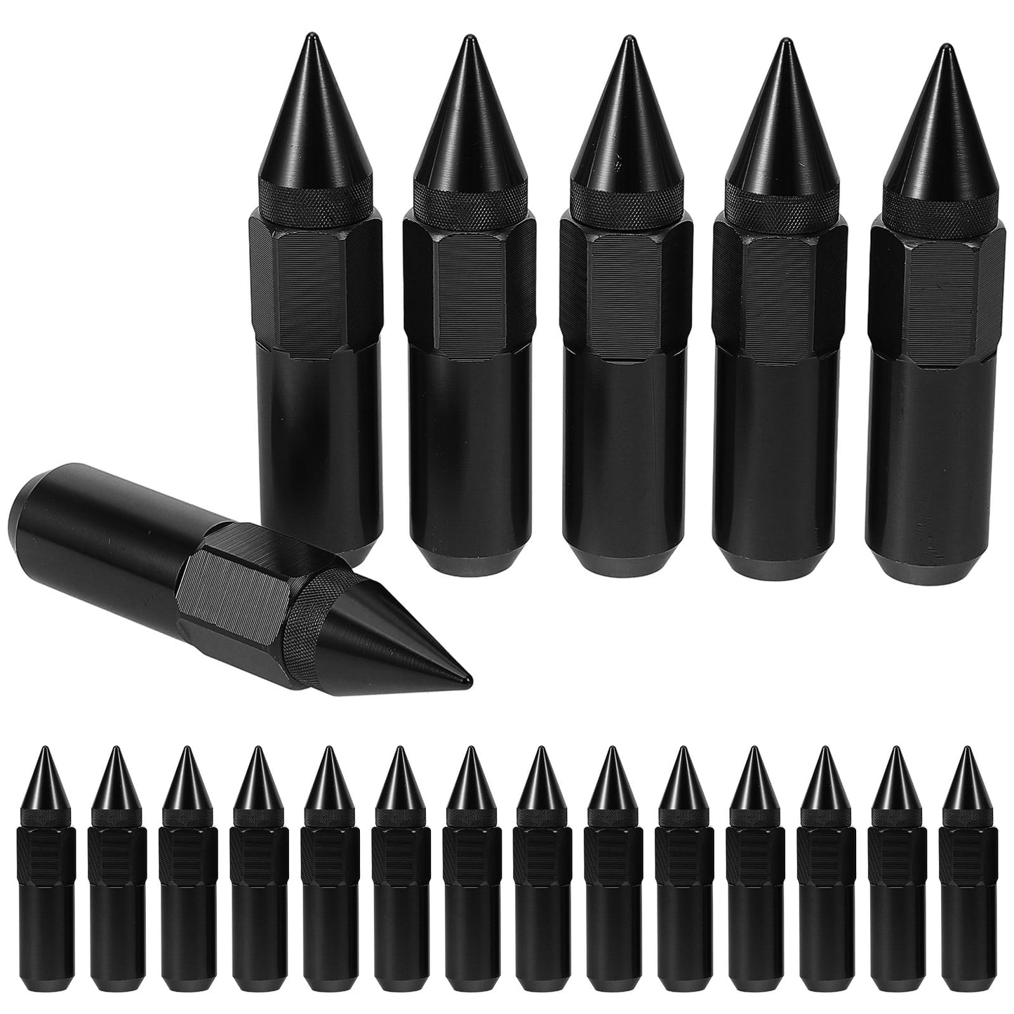 SWETRACE Automobile Nut Cover Wheel Nut Cover Black Aluminum 20pcs V1189-LWWAL-20260327-03466