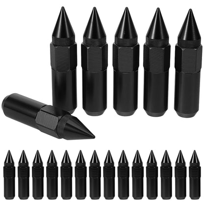 SWETRACE Automobile Nut Cover Wheel Nut Cover Black Aluminum 20pcs V1189-LWWAL-20260327-03466