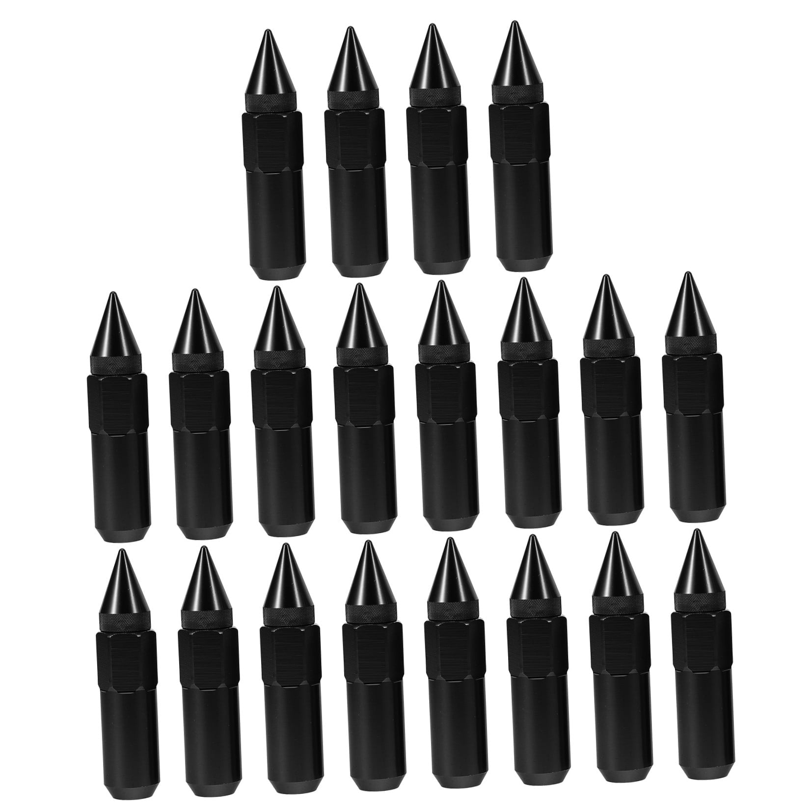 SWETRACE Automobile Nut Cover Wheel Nut Cover Black Aluminum 20pcs V1189-LWWAL-20260327-03466