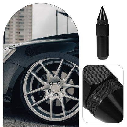 SWETRACE Automobile Nut Cover Wheel Nut Cover Black Aluminum 20pcs V1189-LWWAL-20260327-03466