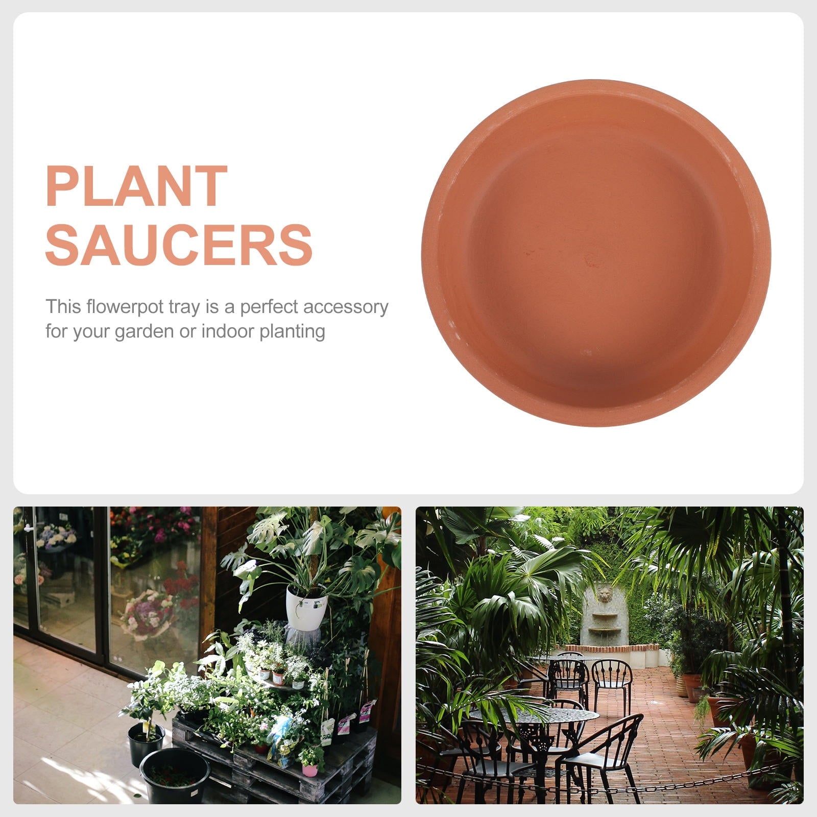 Worgeous 5 Pcs Flower Pot Holder Base Terracotta Indoor Plant Plants V1189-LWWAL-20260327-03474