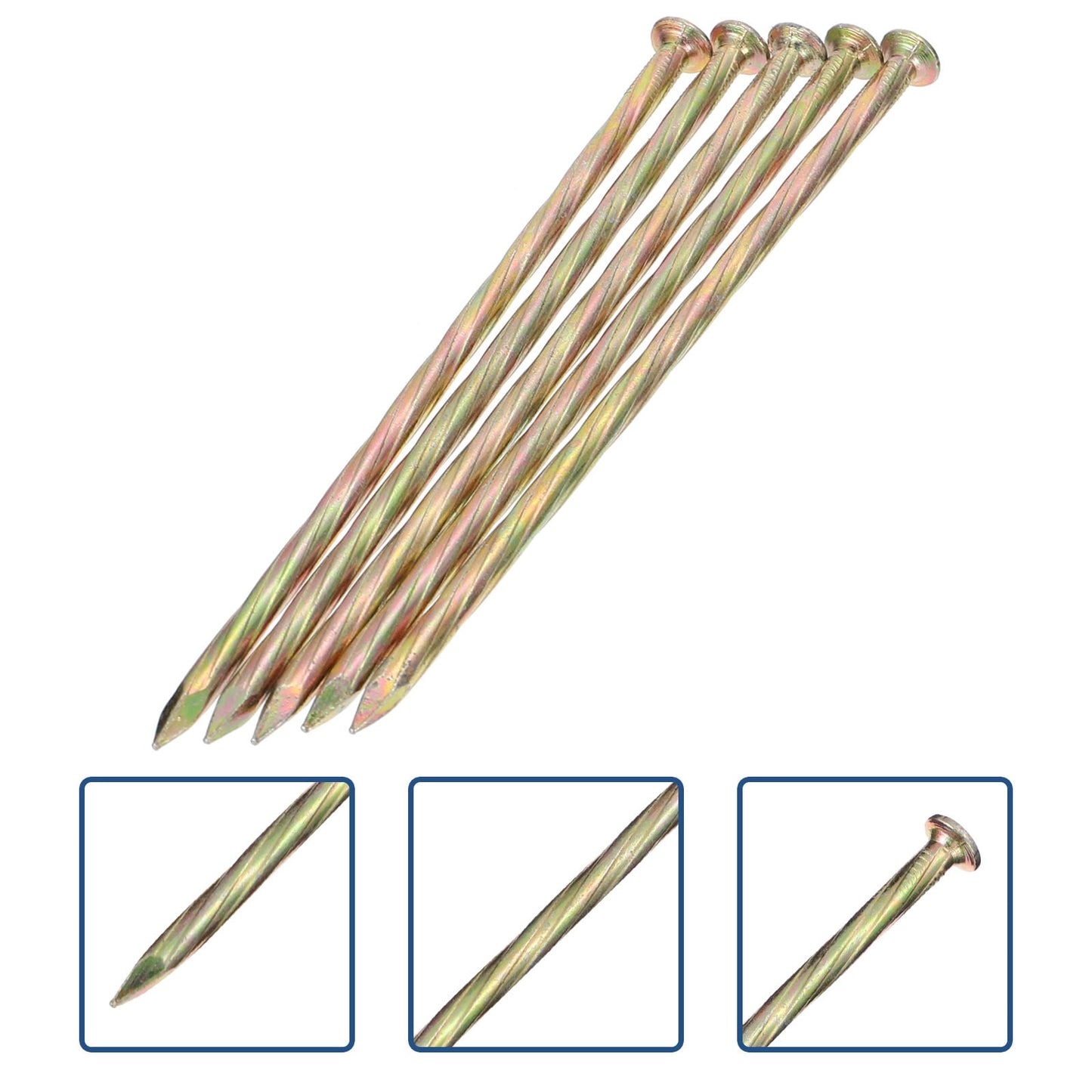 SWETRACE Spiral Deck Nail Carbon Steel for Landscape Nails 20Pcs V1189-LWWAL-20260327-03478