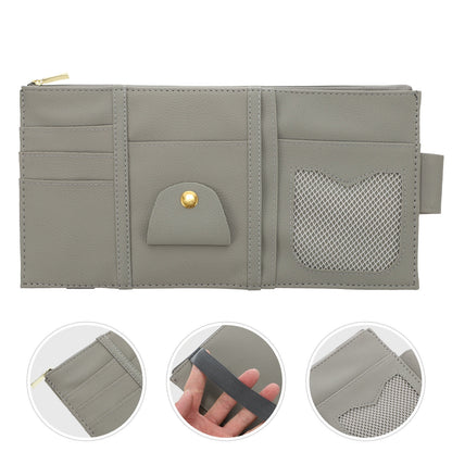 Worgeous ID Storage Bag Visor Organizer Sun Automotive Car Pocket Grey V1189-LWWAL-20260327-03479