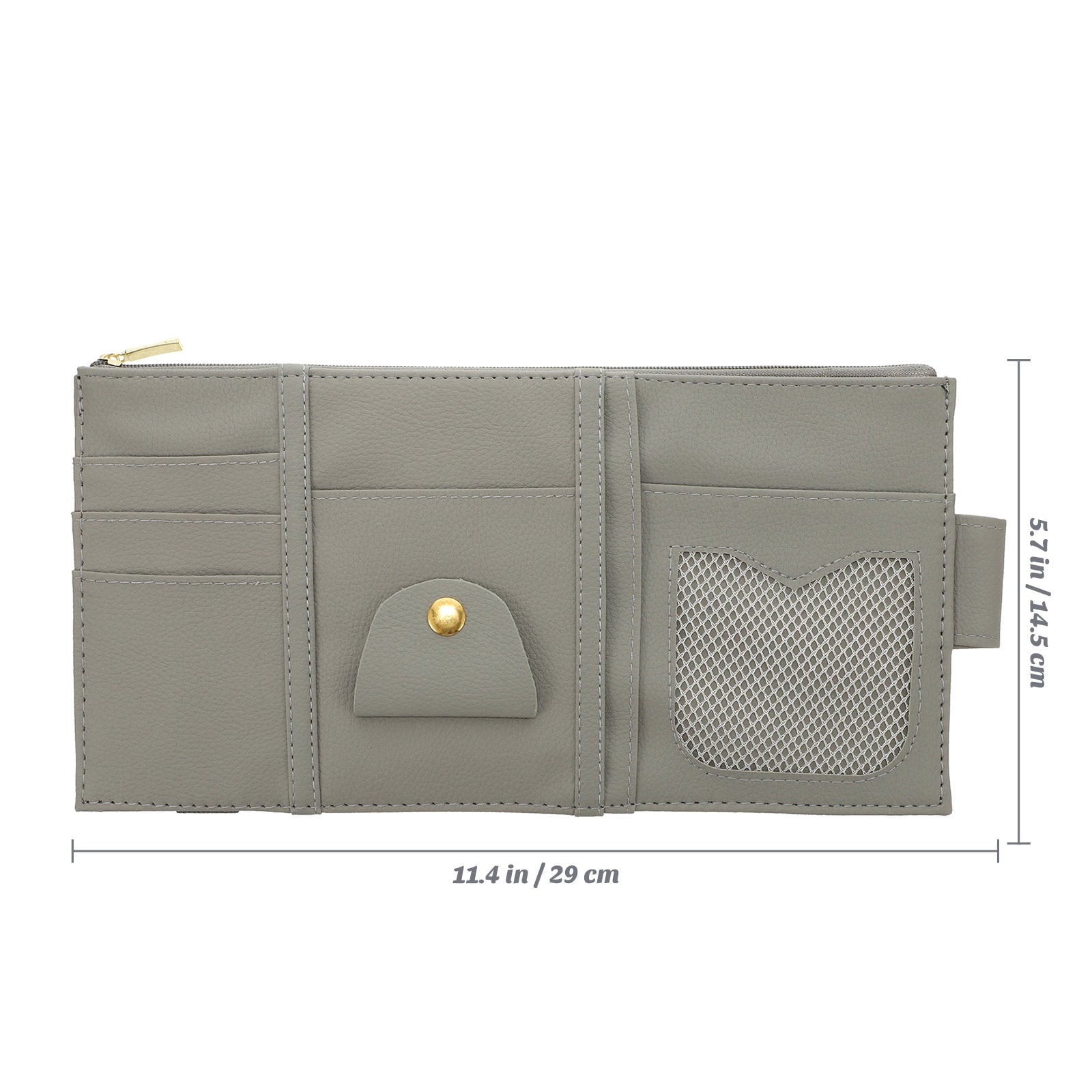 Worgeous ID Storage Bag Visor Organizer Sun Automotive Car Pocket Grey V1189-LWWAL-20260327-03479