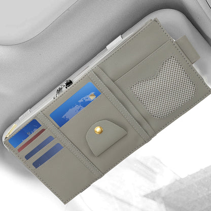 Worgeous ID Storage Bag Visor Organizer Sun Automotive Car Pocket Grey V1189-LWWAL-20260327-03479