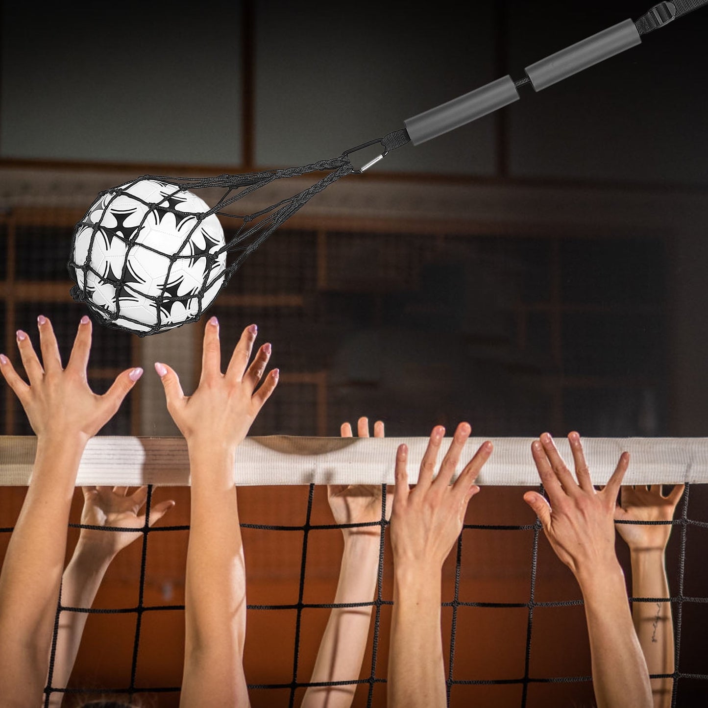 Worgeous Volleyball Training Belt Setter Equipment Net Hitting Trainer Black V1189-LWWAL-20260327-03483
