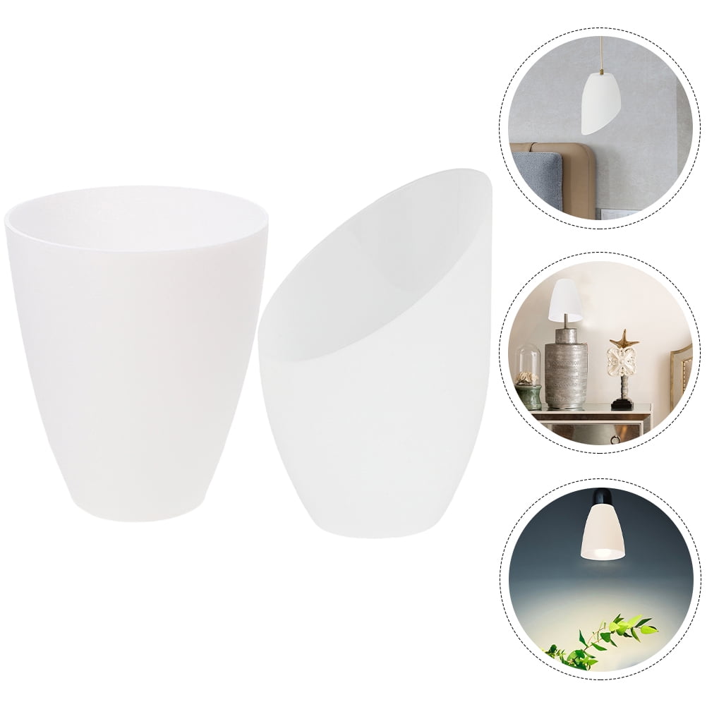 Worgeous 2 Pcs Lampshade Black Shades Lampshades for Table White V1189-LWWAL-20260327-03487