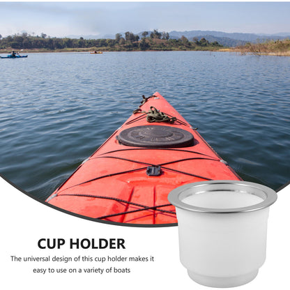Worgeous Cup Holder Boat Yacht Practical Drinks Couches Travel White V1189-LWWAL-20260327-03491