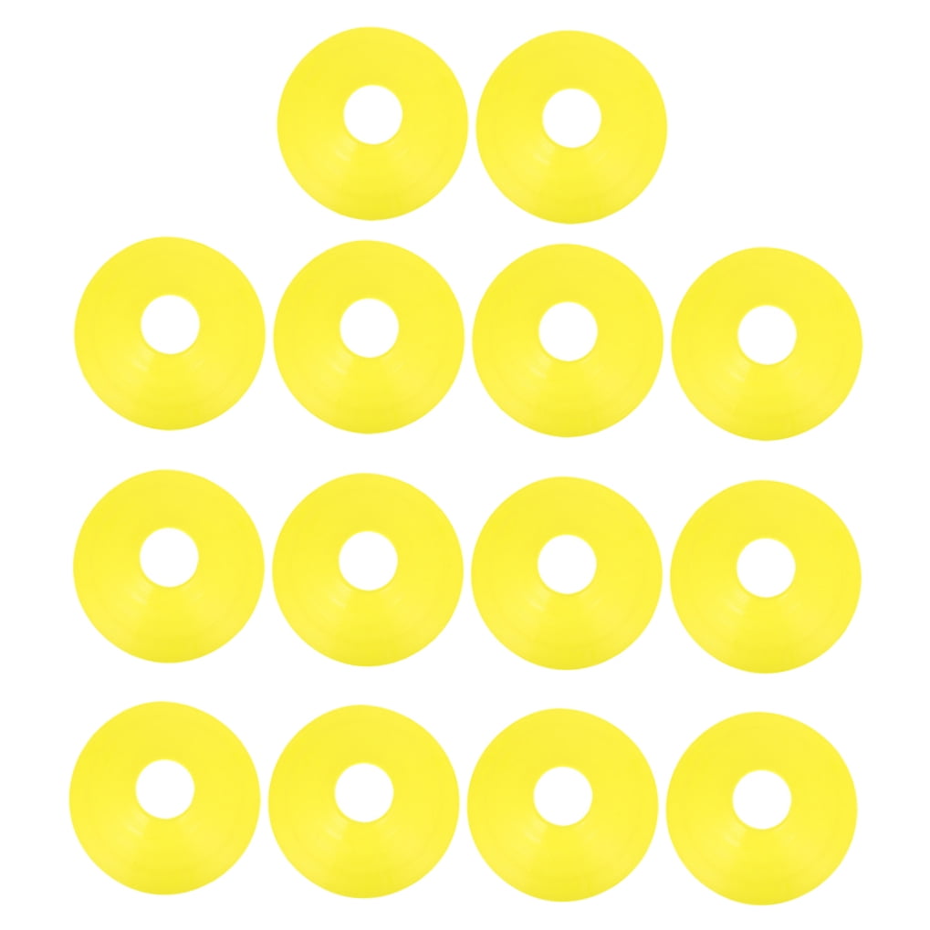 Worgeous 14 Pcs Disc Agile Soccer Cones Training Equipment Child Yellow V1189-LWWAL-20260327-03492