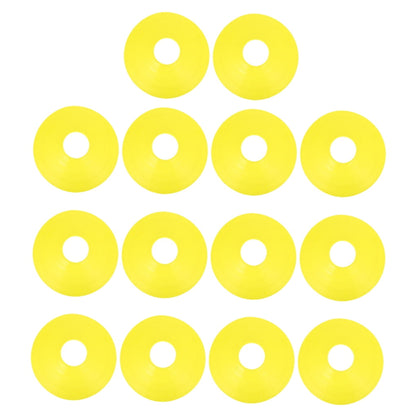 Worgeous 14 Pcs Disc Agile Soccer Cones Training Equipment Child Yellow V1189-LWWAL-20260327-03492