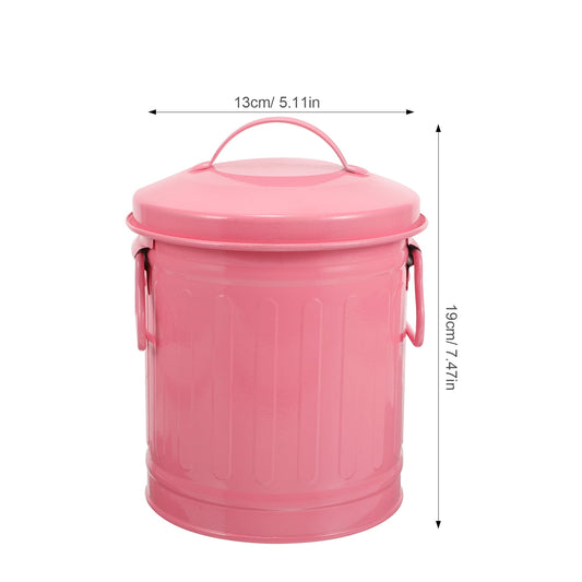 SWETRACE Small Trash Bin With Lid Pink 1Pcs V1189-LWWAL-20260327-03494