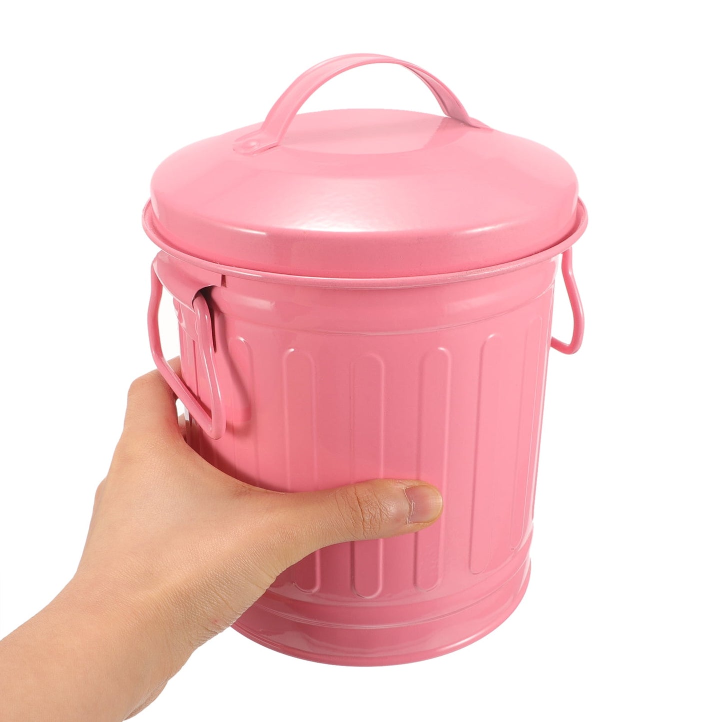 SWETRACE Small Trash Bin With Lid Pink 1Pcs V1189-LWWAL-20260327-03494