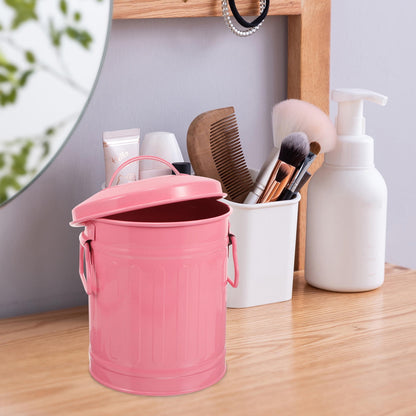 SWETRACE Small Trash Bin With Lid Pink 1Pcs V1189-LWWAL-20260327-03494