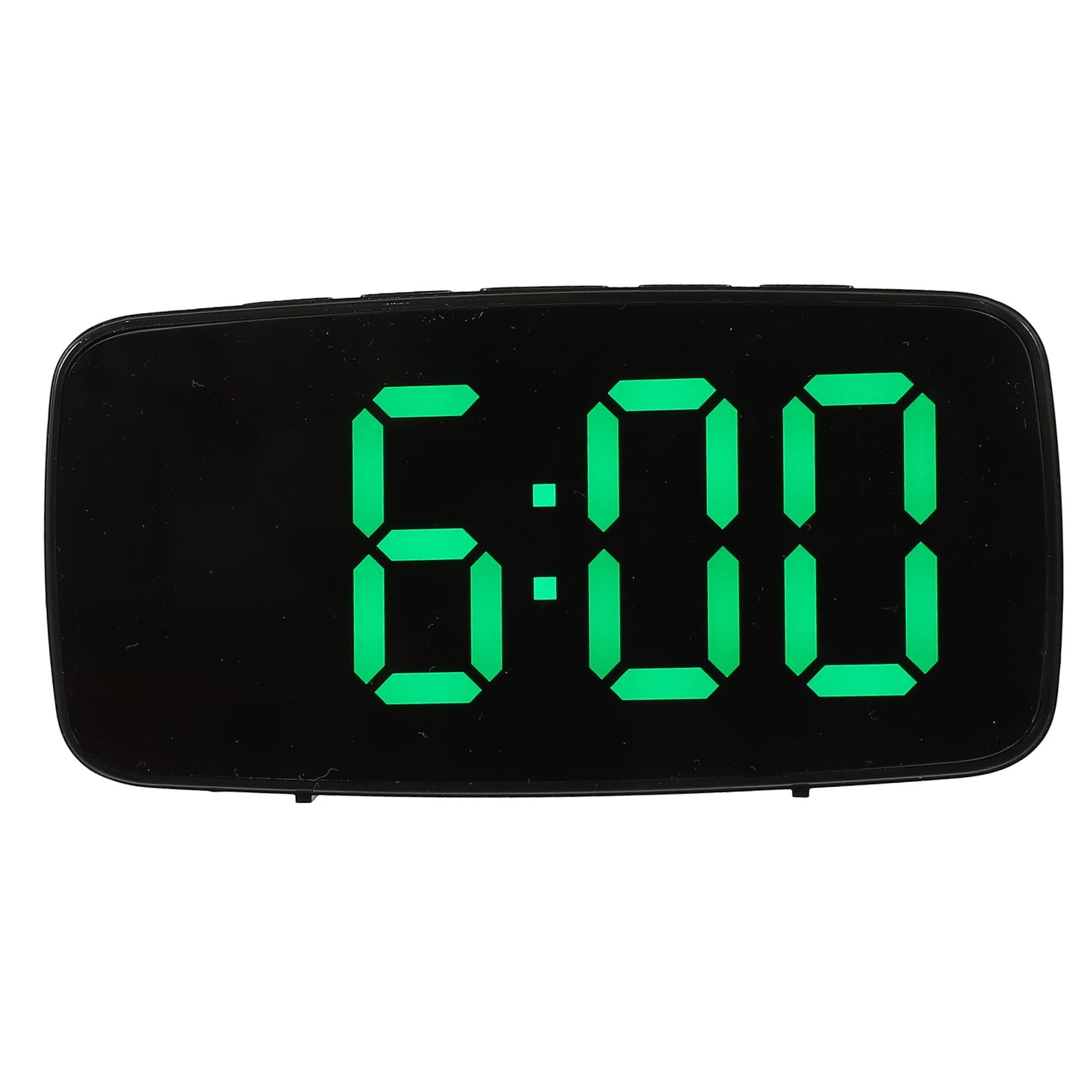 Worgeous Digital Alarm Clock Battery Operated Big Numbers Travel Green V1189-LWWAL-20260327-03496