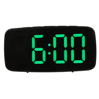 Worgeous Digital Alarm Clock Battery Operated Big Numbers Travel Green V1189-LWWAL-20260327-03496