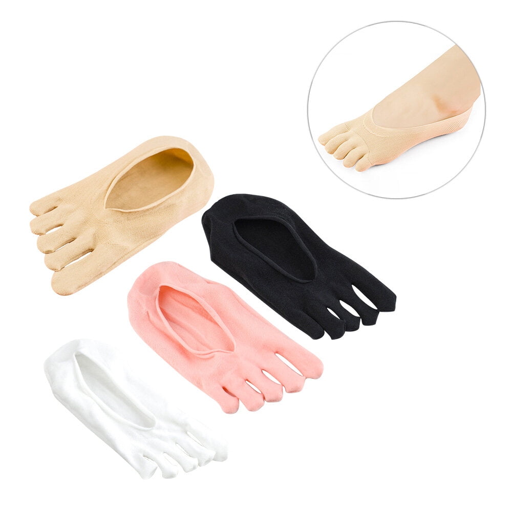 SWETRACE 5Toe Socks Pink Separate Each Toe 4Pairs Women Daily Use V1189-LWWAL-20260327-03498