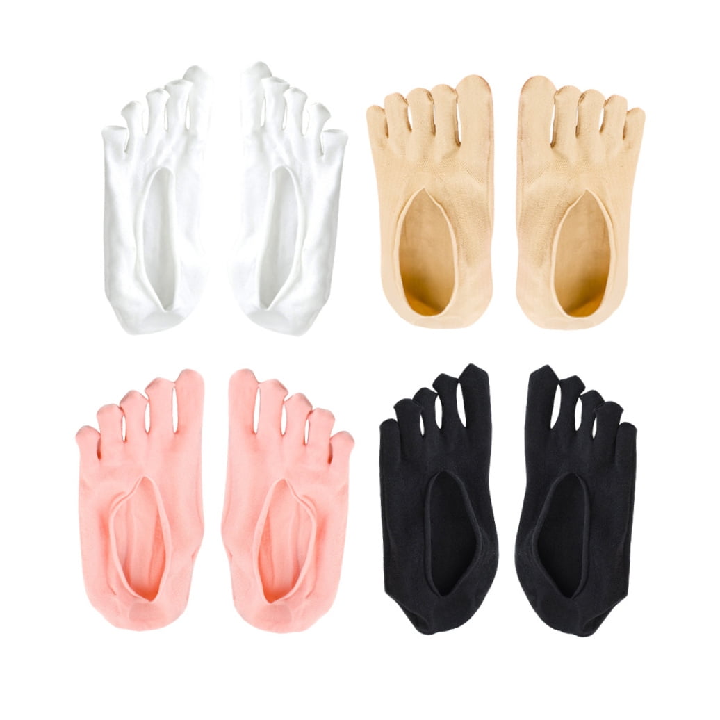 SWETRACE 5Toe Socks Pink Separate Each Toe 4Pairs Women Daily Use V1189-LWWAL-20260327-03498
