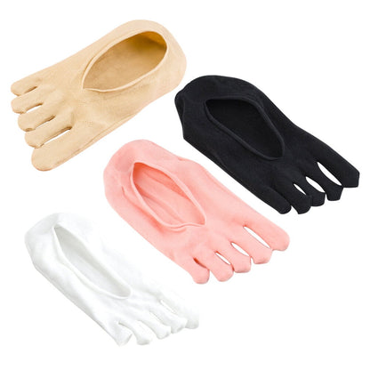 SWETRACE 5Toe Socks Pink Separate Each Toe 4Pairs Women Daily Use V1189-LWWAL-20260327-03498