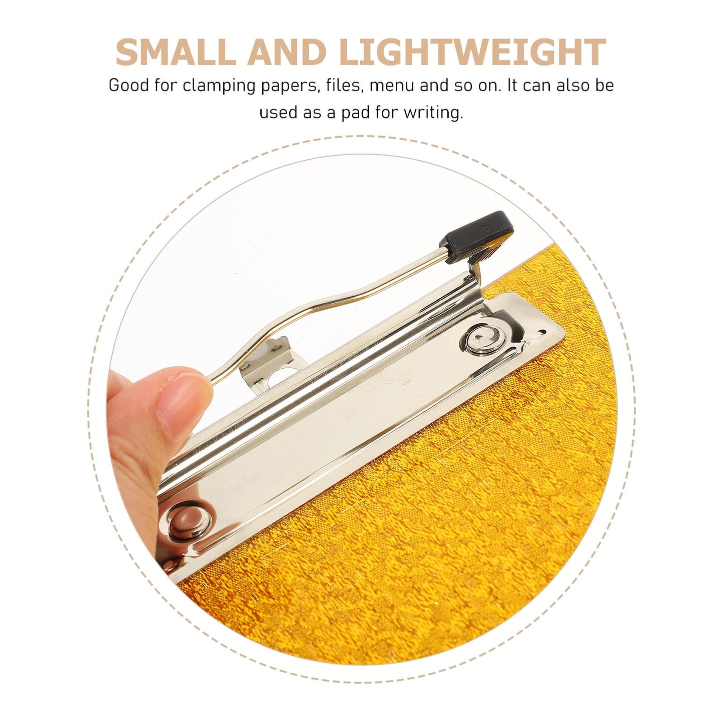 Worgeous Clipboard with Storage Small Writing Pad Student Office Golden V1189-LWWAL-20260327-03508