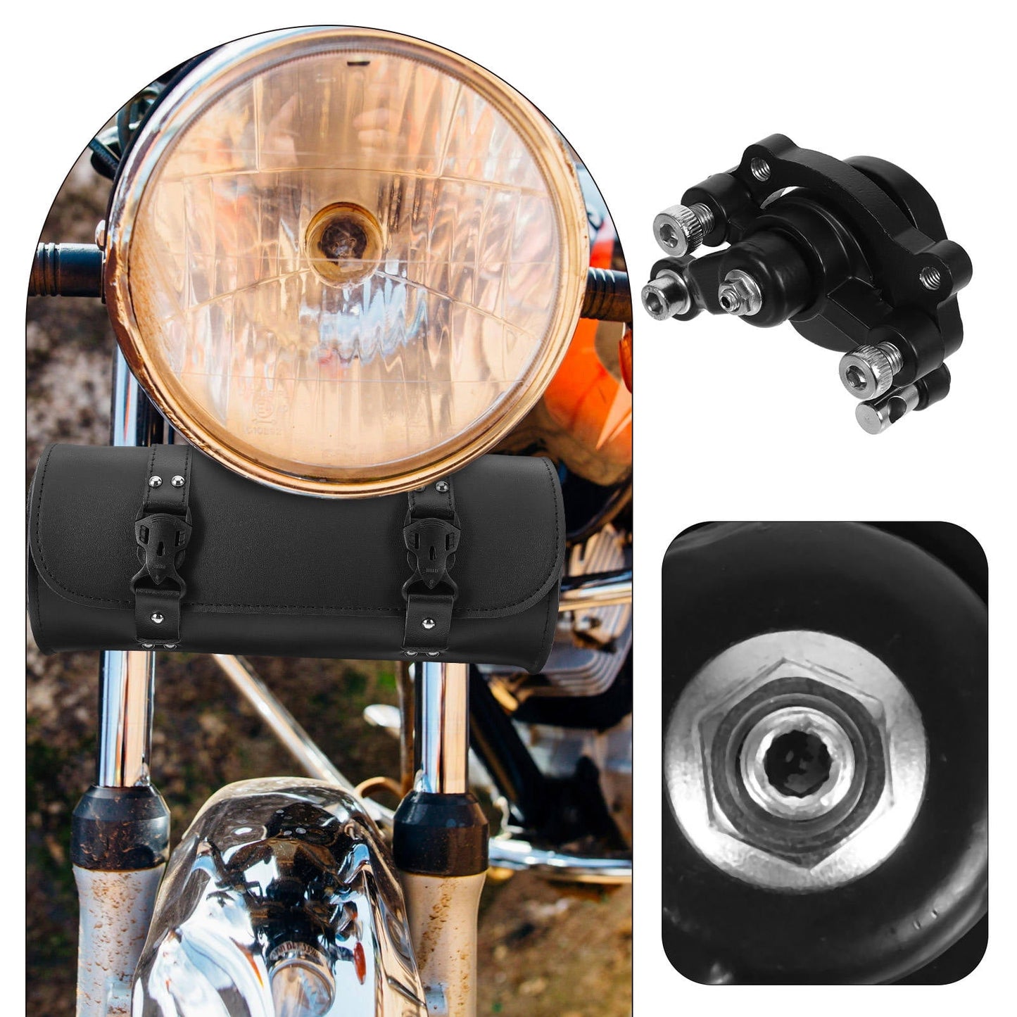 Worgeous Rear Disc Brake Caliper for ATV with Excellent Braking Performance and Durable Iron Construction V1189-LWWAL-20260327-03515
