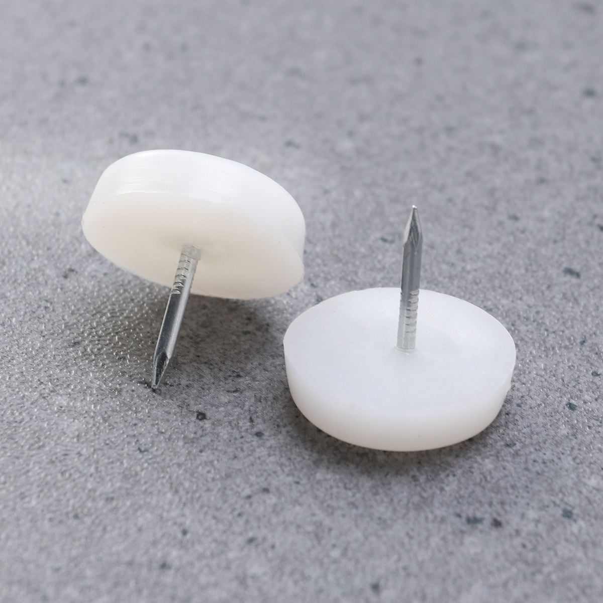 Worgeous 50PCS White Nylon Sofa Tacks Decorative Furniture Nails for Sofa Upholstery 6x22mm V1189-LWWAL-20260327-03517