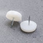 Worgeous 50PCS White Nylon Sofa Tacks Decorative Furniture Nails for Sofa Upholstery 6x22mm V1189-LWWAL-20260327-03517