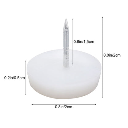 Worgeous 50PCS White Nylon Sofa Tacks Decorative Furniture Nails for Sofa Upholstery 6x22mm V1189-LWWAL-20260327-03517