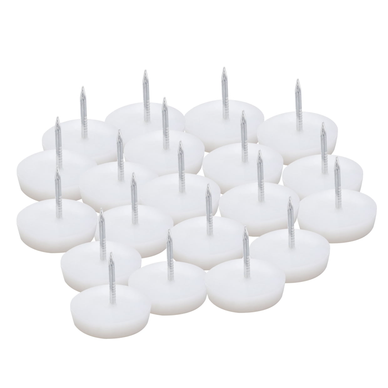 Worgeous 50PCS White Nylon Sofa Tacks Decorative Furniture Nails for Sofa Upholstery 6x22mm V1189-LWWAL-20260327-03517