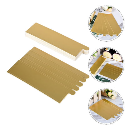 Worgeous 100Pcs Gold Rectangular Paper Cake Serving Trays with Mousse Bottom Plate Cardboard V1189-LWWAL-20260327-03518