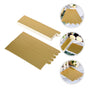 Worgeous 100Pcs Gold Rectangular Paper Cake Serving Trays with Mousse Bottom Plate Cardboard V1189-LWWAL-20260327-03518