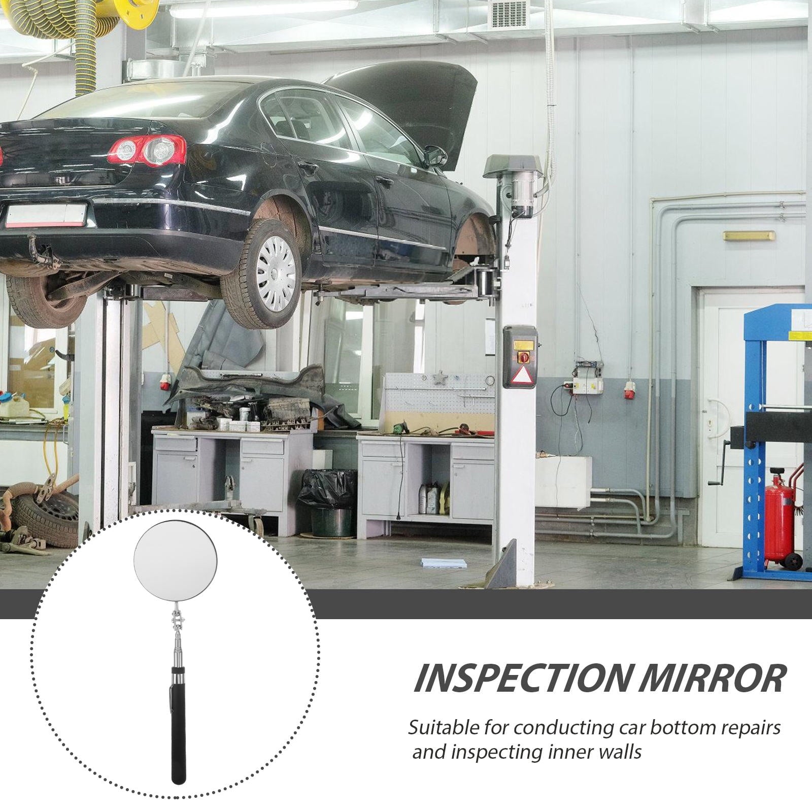 SWETRACE Telescoping Mechanic Inspection Mirror Circular Handle 1Pack V1189-LWWAL-20260327-03521