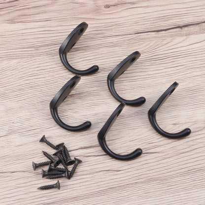SWETRACE Screw Mounted Wall Hook Black Alloy 15-Pcs Home Use V1189-LWWAL-20260327-03524