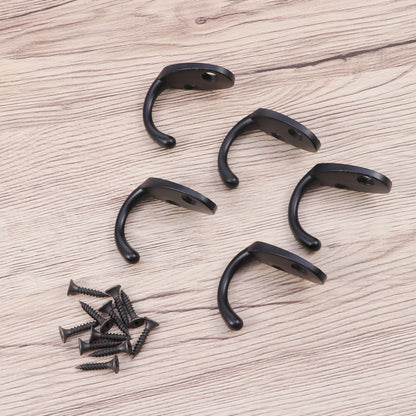 SWETRACE Screw Mounted Wall Hook Black Alloy 15-Pcs Home Use V1189-LWWAL-20260327-03524