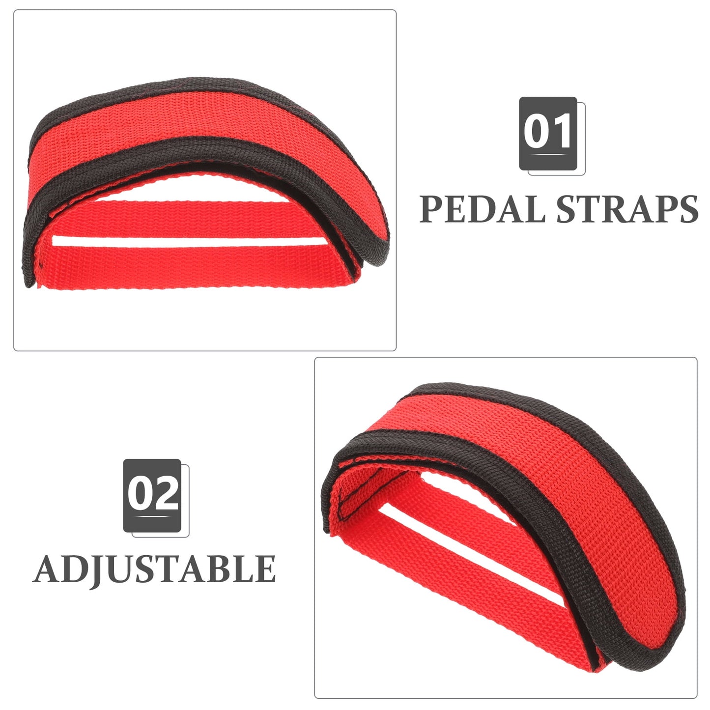 SWETRACE Adjustable Bike Pedals Straps for Cycling Foot Type 2Pcs V1189-LWWAL-20260327-03526
