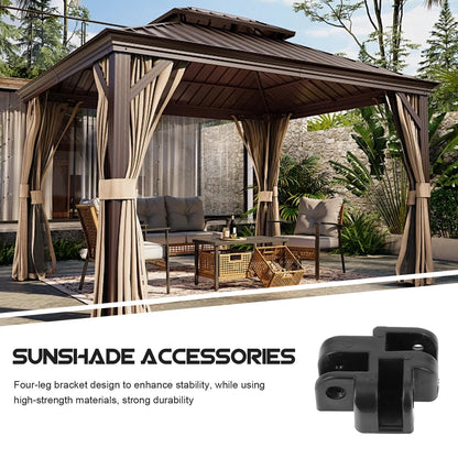 Worgeous Heavy Duty Gazebo Strong Canopy Tent Replacement Parts Black V1189-LWWAL-20260327-03528