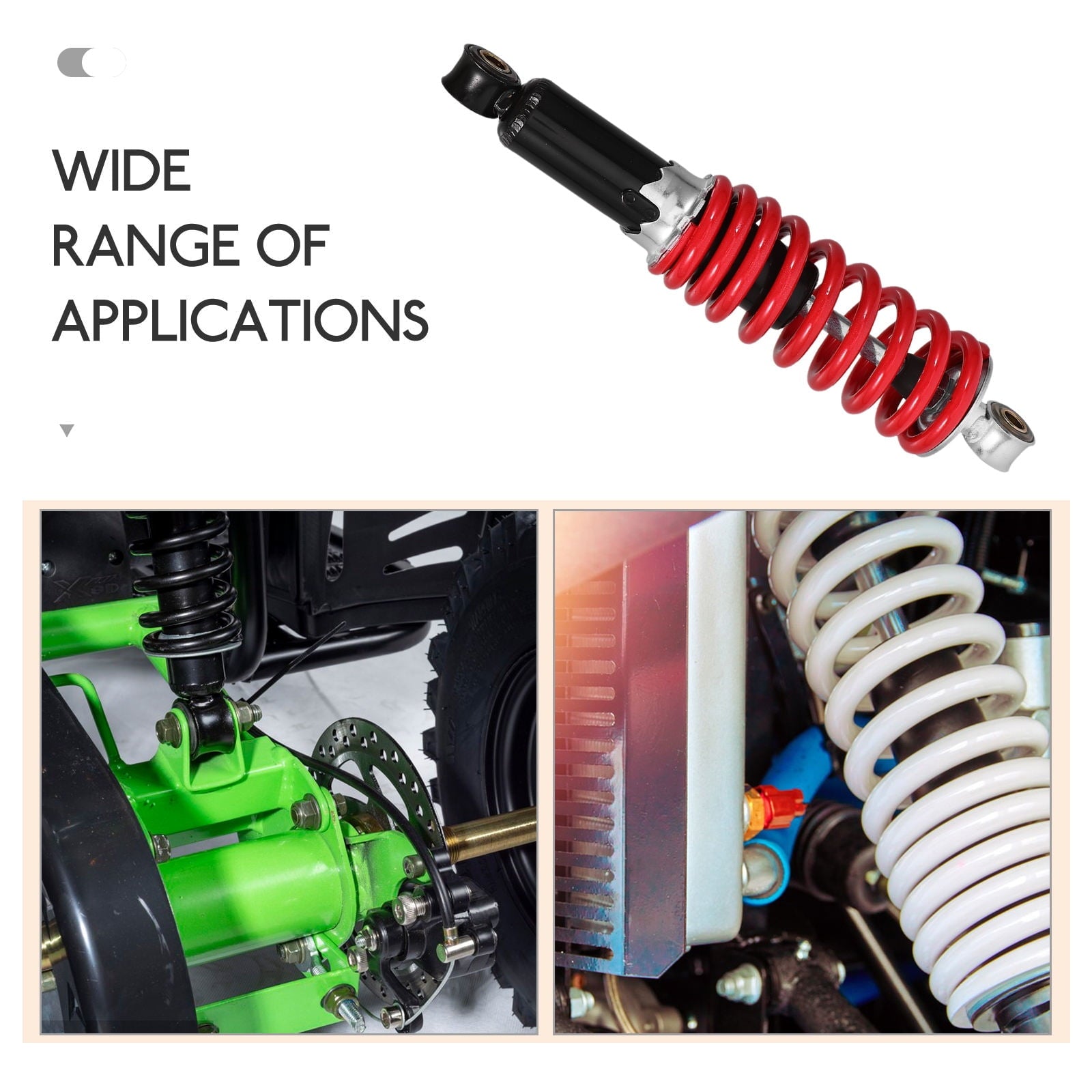 Worgeous Suspension Spring Shock Absorber Motorbike Absorbers Red V1189-LWWAL-20260327-03532