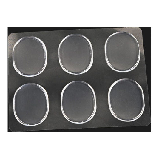 SWETRACE Skin-Friendly Heel Pads Gel 18Pcs Transparent Round Heel Protector Cushions for Men Women V1189-LWWAL-20260327-03533