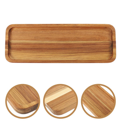 SWETRACE Food Serving Trays Wood Light Brown 1Pack V1189-LWWAL-20260327-03538