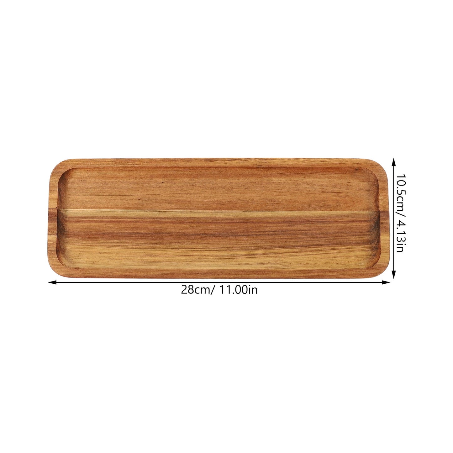 SWETRACE Food Serving Trays Wood Light Brown 1Pack V1189-LWWAL-20260327-03538
