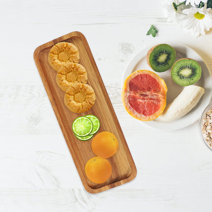 SWETRACE Food Serving Trays Wood Light Brown 1Pack V1189-LWWAL-20260327-03538