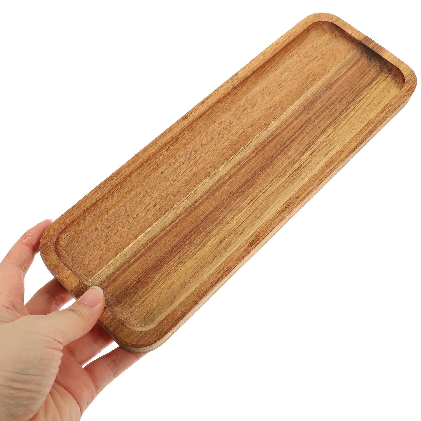 SWETRACE Food Serving Trays Wood Light Brown 1Pack V1189-LWWAL-20260327-03538