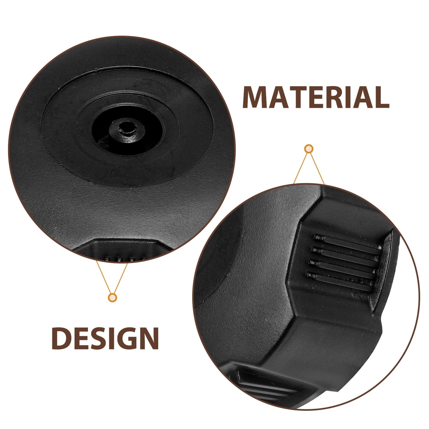 SWETRACE Universal Motorcycle Gas Tank Cap Black 1Pack 2.4X2.4X0.75In V1189-LWWAL-20260327-03545