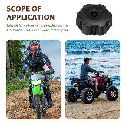 SWETRACE Universal Motorcycle Gas Tank Cap Black 1Pack 2.4X2.4X0.75In V1189-LWWAL-20260327-03545
