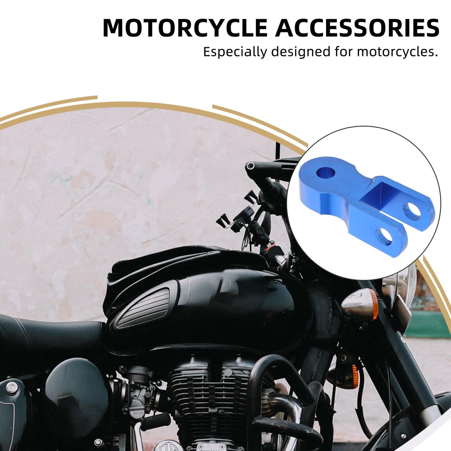 Worgeous 1 Pair Shock Absorber Height Extension Shock Absorber Motorcycle Heightening Device V1189-LWWAL-20260327-03546