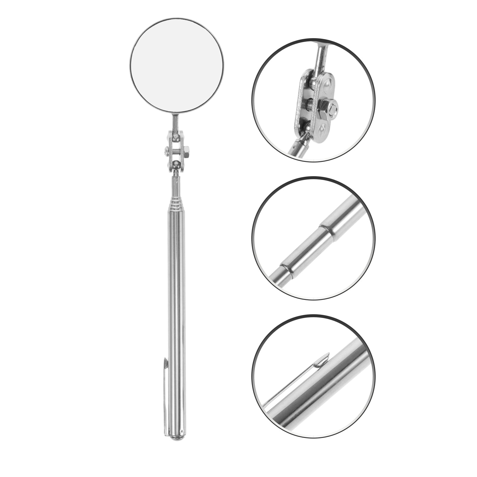 SWETRACE Extending Inspection Mirror Telescoping Mirror Tool Metal 1Set for Pipeline Inspection V1189-LWWAL-20260327-03547