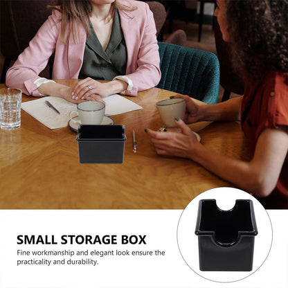 Masteelf Black Acrylic Sugar Packet Organizer for Coffee Bar and Tea Bags Storage 9.5 x 5.5 x 5 Inches V1189-LWWAL-20260327-03549